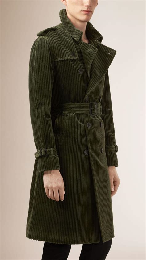 burberry dark green trench